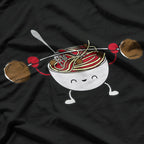 Funny Meatball Weightlifting Humor Design T-Shirt