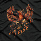 From The Ashes I Rise Motivational Phoenix Mythical Power T-Shirt