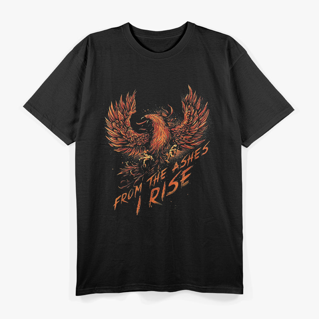 From The Ashes I Rise Motivational Phoenix Mythical Power T-Shirt