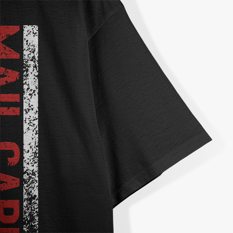 Mail Carrier Vintage American Flag Postal Worker Pride T-Shirt