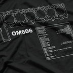 OM606 Engine Diesel Classic Car Enthusiast T-Shirt