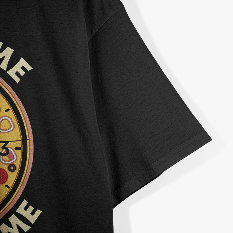 Pizza Time All the Time Funny Food Lover Cheese Pepperoni T-Shirt