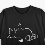 Nope Cat Middle Finger Funny Grumpy Kitty Attitude Humor T-Shirt