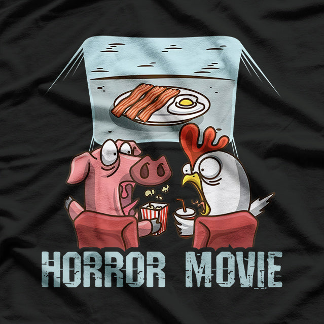 Pig & Chicken in a Horror Movie – Hilarious Farm Animal Tee