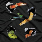 Snake Lover Funny Reptile Enthusiast Bold Animal Design T-Shirt
