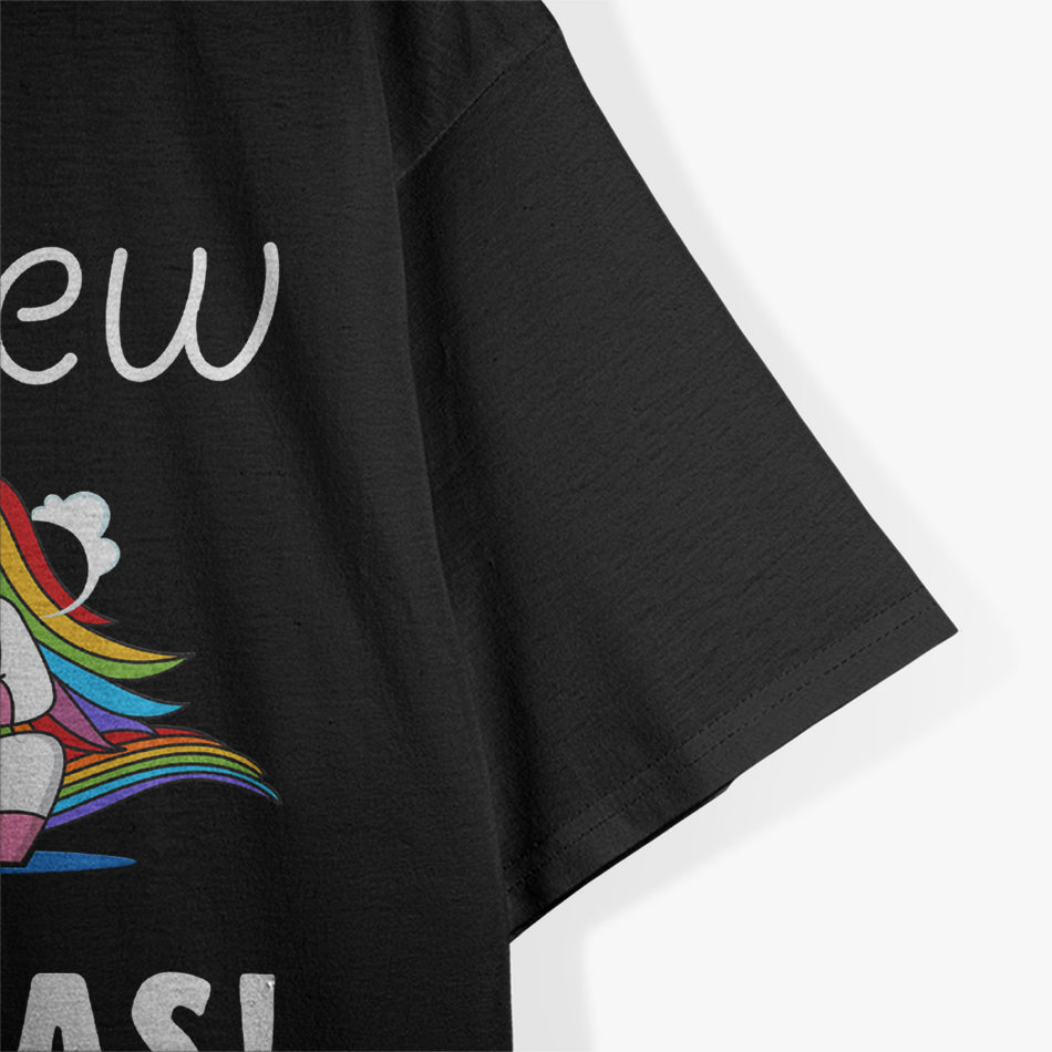 Unicorn Pew Pew Madafakas Funny Cute Rainbow Gun Meme Humor T-Shirt