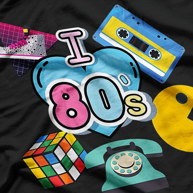Nostalgic I Love the 80s Retro Vintage Throwback Memory Lane T-Shirt