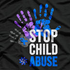 Stop Child Abuse Awareness Prevention Advocate Support T-Shirt