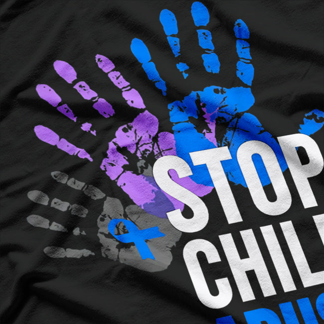 Stop Child Abuse Awareness Prevention Advocate Support T-Shirt