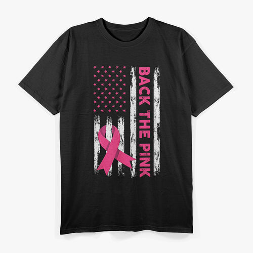 Back The Pink Breast Cancer Awareness Fighter Support T-Shirt