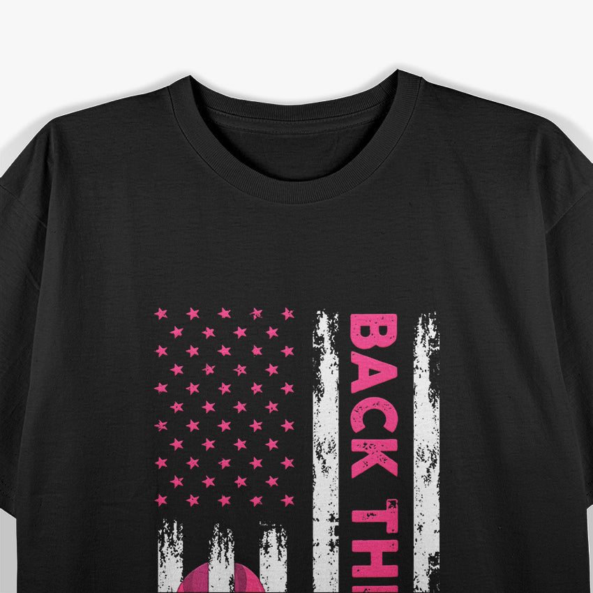 Back The Pink Breast Cancer Awareness Fighter Support T-Shirt