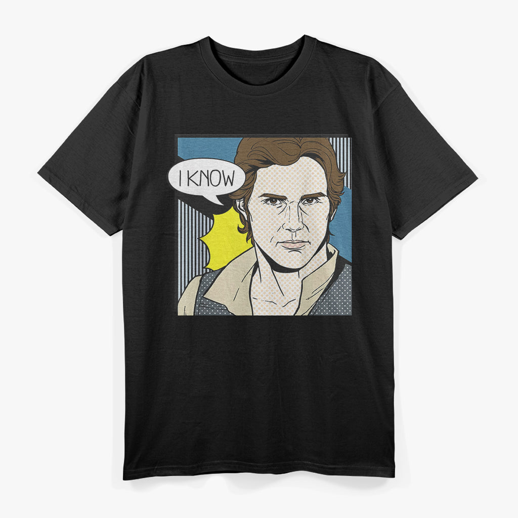 Funny Solo – "I Know" Pop Art Couples Graphic T-Shirt