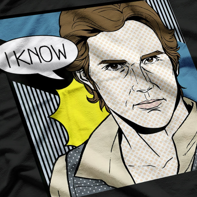 Funny Solo – "I Know" Pop Art Couples Graphic T-Shirt