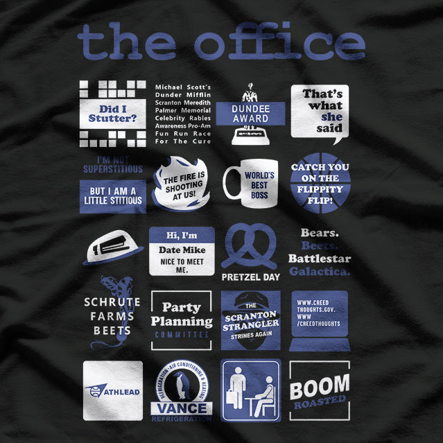 The Office Quote Mash-up Funny TV Show Humor T-Shirt