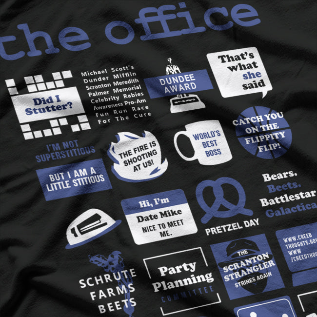 The Office Quote Mash-up Funny TV Show Humor T-Shirt