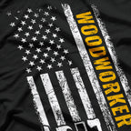 American Flag Woodworker - Carpenter T-Shirt