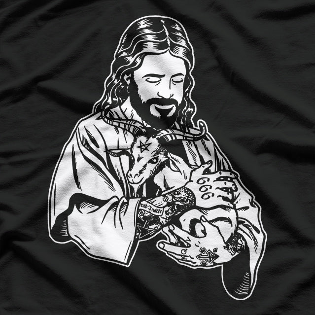 Blackcraft: Jesus Loves Satan Baphomet Goat T-Shirt