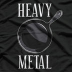 Heavy Metal Cast Iron Cookware Chef Funny Cooking T-Shirt