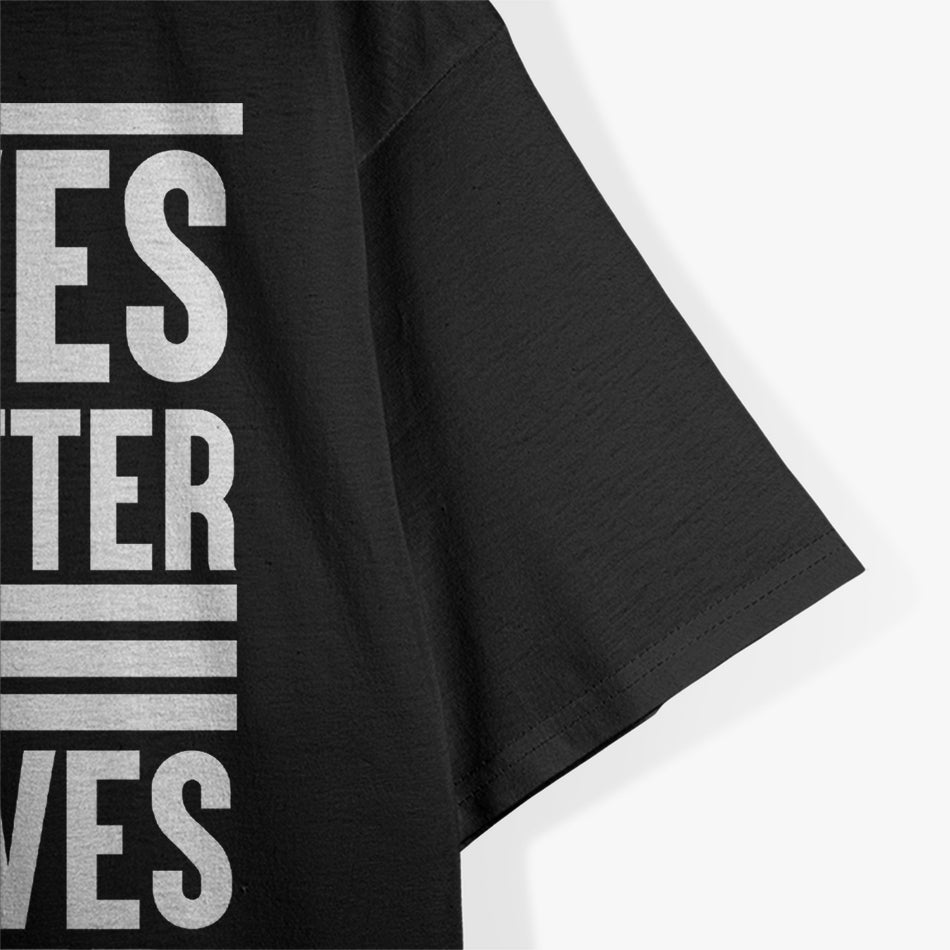 Justice For All Equality Black Lives Matter Activism Statement T-Shirt