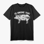 I’d Smoke That Pig BBQ Grill Master T-Shirt