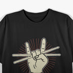 Rock Drummer Drums Musician Rock & Roll Beat Lover T-Shirt