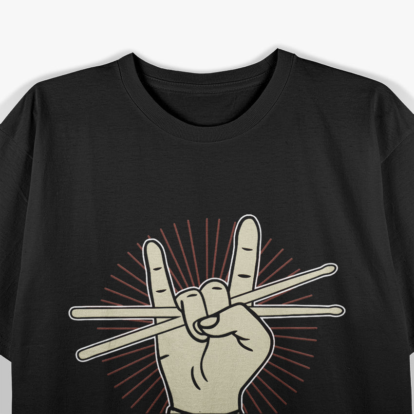 Rock Drummer Drums Musician Rock & Roll Beat Lover T-Shirt