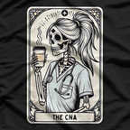 Certified Nurse Assistant Skeleton Tarot CNA Halloween T-Shirt
