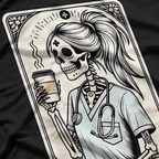 Certified Nurse Assistant Skeleton Tarot CNA Halloween T-Shirt