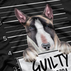 Guilty Dog Mugshot Funny Bull Terrier T-Shirt