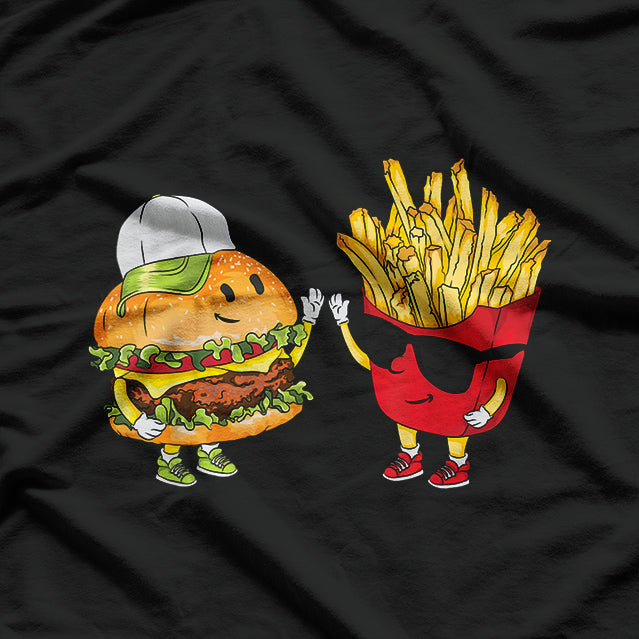 Burger, Fries & High Fives – Funny Fast Food T-Shirt