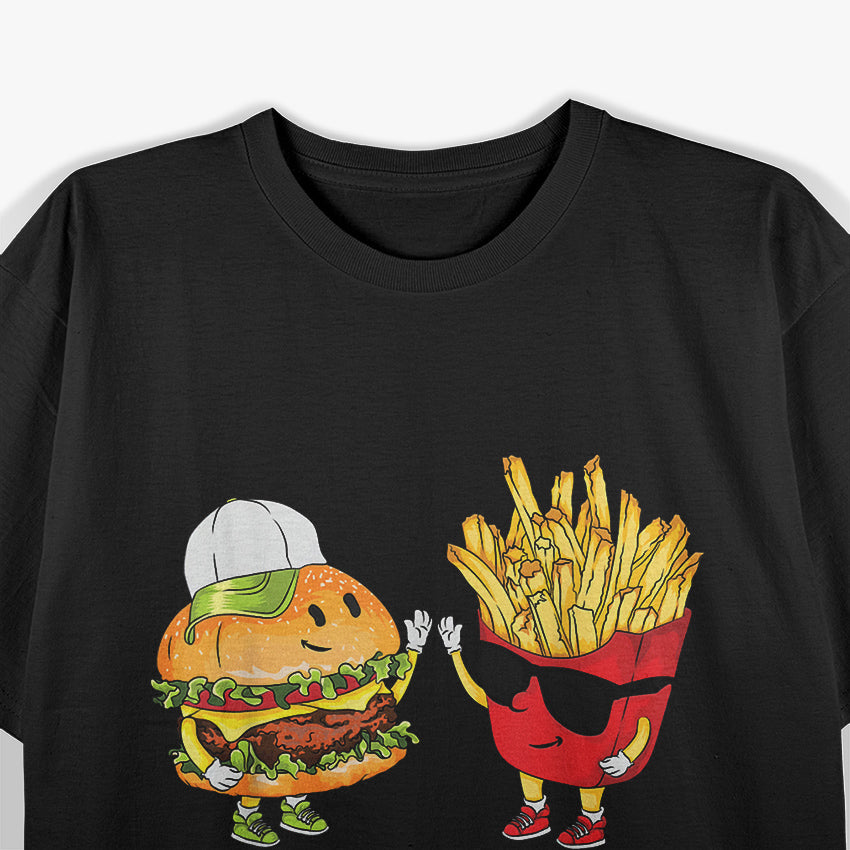 Burger, Fries & High Fives – Funny Fast Food T-Shirt