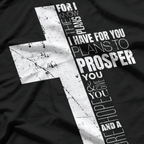 Christian Cross – Jeremiah 29:11 Religious Inspirational T-Shirt