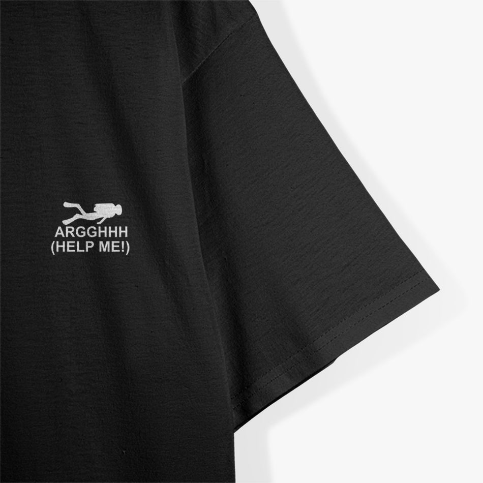 Shark Hierarchy Funny Diver Ocean Scuba Diving Humor T-Shirt