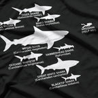 Shark Hierarchy Funny Diver Ocean Scuba Diving Humor T-Shirt