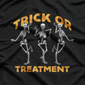 Trick Or Treatment Physical Therapy Skeleton T-Shirt