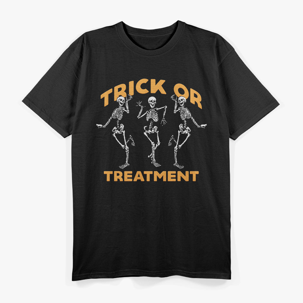 Trick Or Treatment Physical Therapy Skeleton T-Shirt