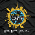 Drink Around the World: Global Beer & Spirits T-Shirt