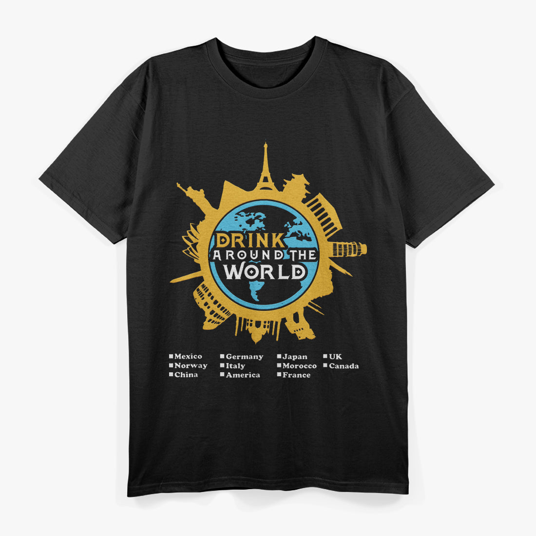 Drink Around the World: Global Beer & Spirits T-Shirt