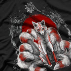 Japanese Nine-Tailed Fox - Mystical Legends T-Shirt