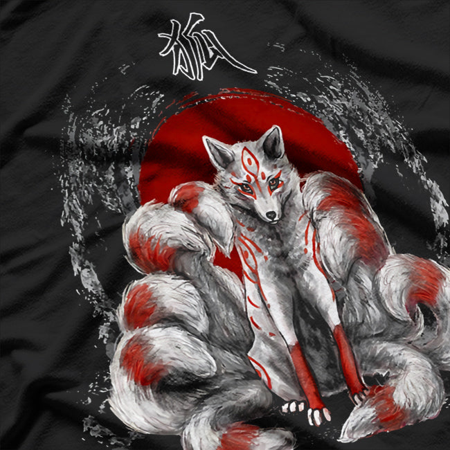 Japanese Nine-Tailed Fox - Mystical Legends T-Shirt