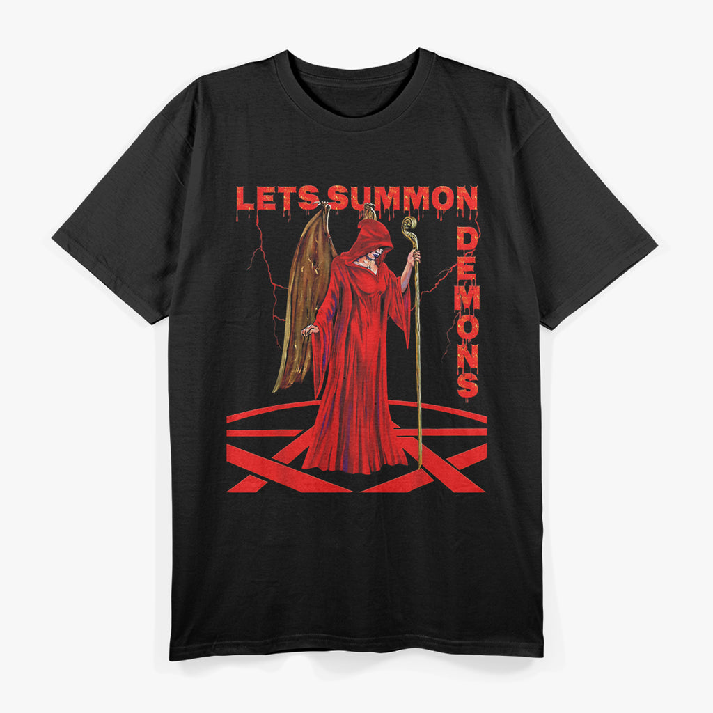 Let’s Summon Fun With A Pentagram Retro Occult Humor T-Shirt