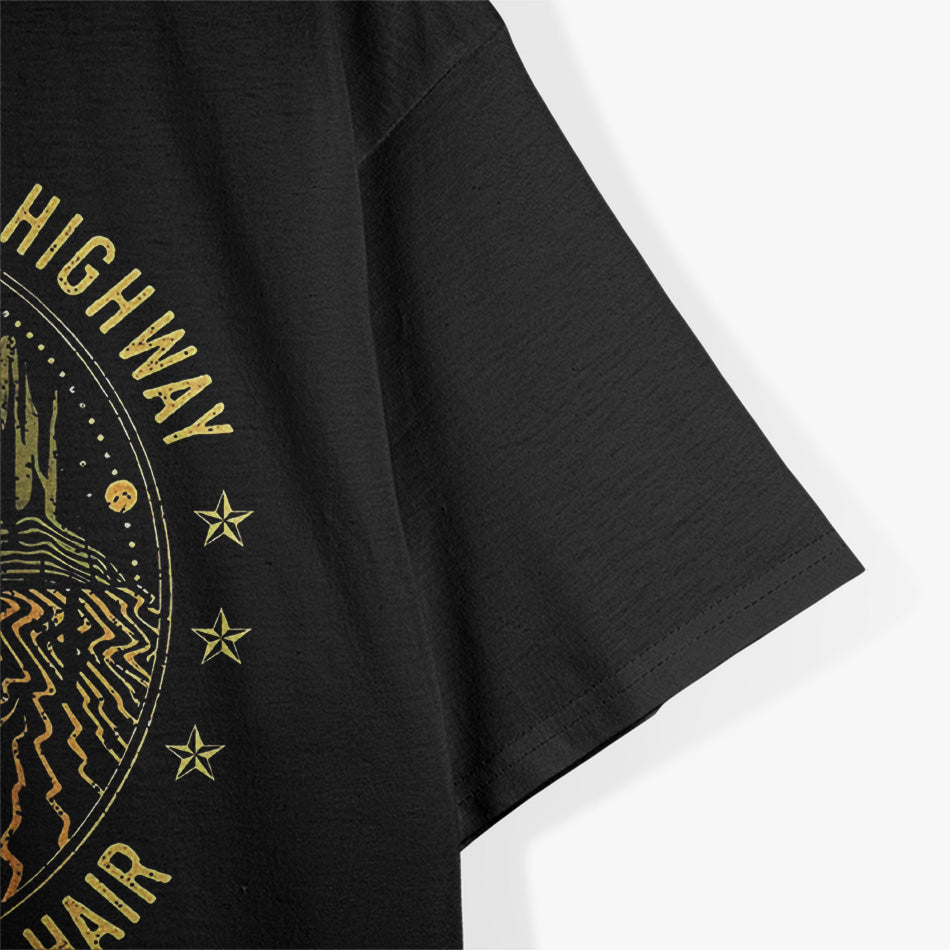 On a Dark Desert Highway, Cool Wind in My Hair – Classic Music T-Shirt