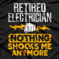 Retired Electrician I’m Wired for Relaxation Funny Career T-Shirt