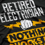 Retired Electrician I’m Wired for Relaxation Funny Career T-Shirt