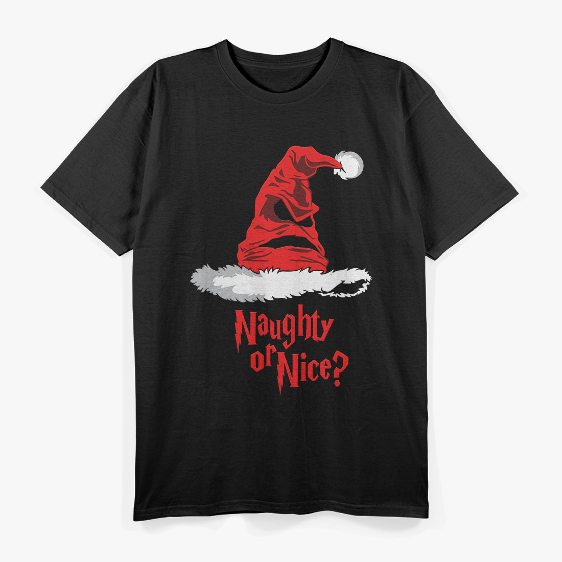 Naughty or Nice Funny Christmas Holiday Santa Claus Joke Gift T-Shirt