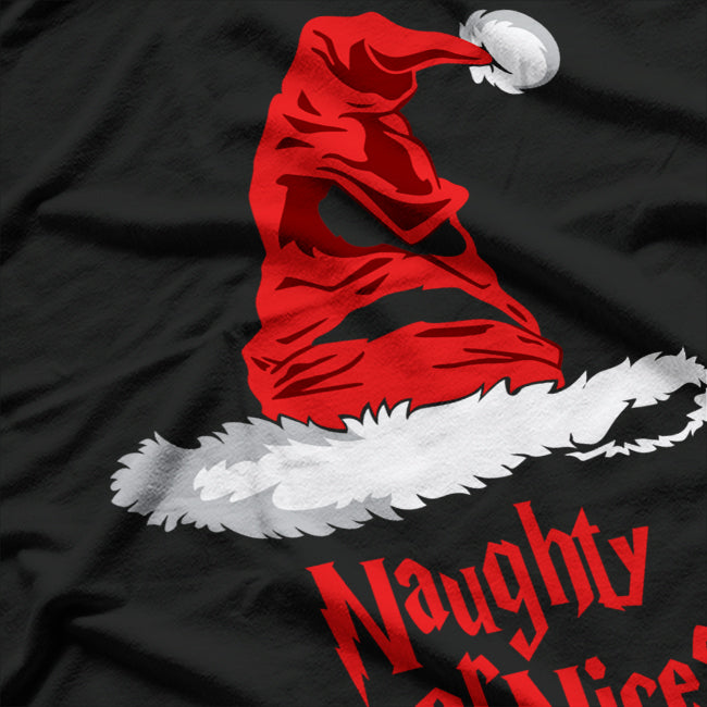 Naughty or Nice Funny Christmas Holiday Santa Claus Joke Gift T-Shirt