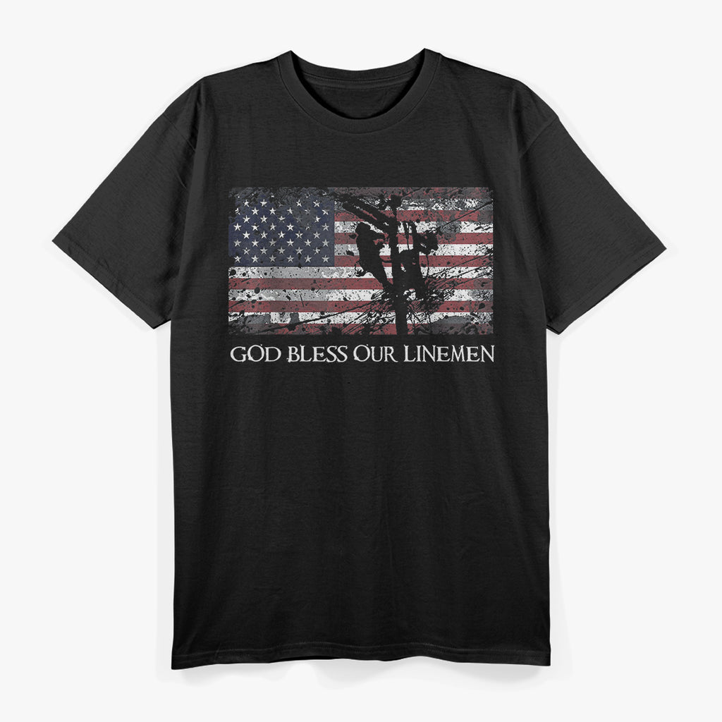 God Bless Our Hardworking Linemen T-Shirt