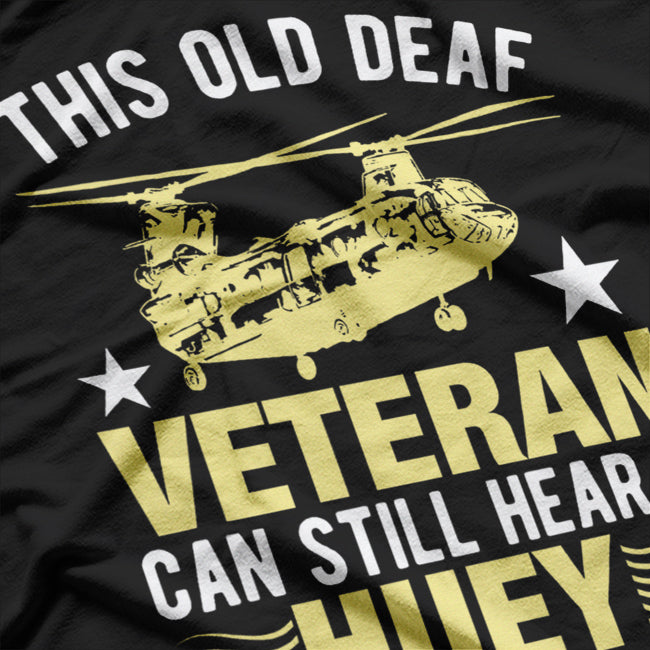 Hear A Huey - A Mile Away Helicopter Vibes T-Shirt