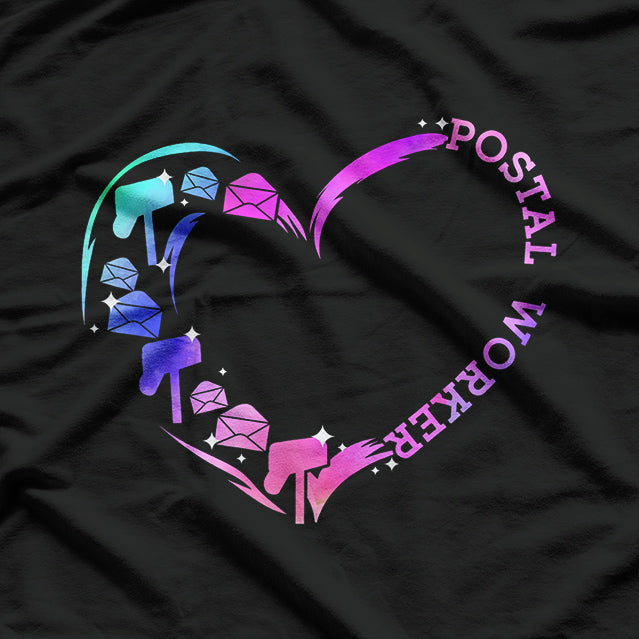Postal Worker Heart - Delivering More Than Mail T-Shirt