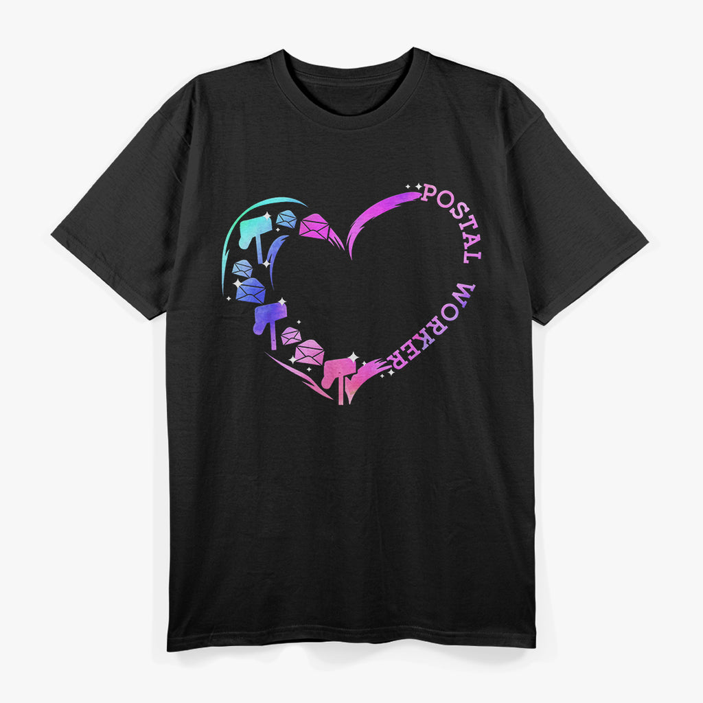 Postal Worker Heart - Delivering More Than Mail T-Shirt